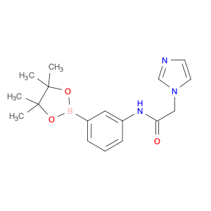 2246597-84-0 2-(1H-imidazol-1-yl)-N-(3-(4,4,5,5-tetramethyl-1,3,2-dioxaborolan-2-yl)phenyl)acetamide