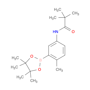 2246631-55-8 2,2-dimethyl-N-[4-methyl-3-(tetramethyl-1,3,2-dioxaborolan-2-yl)phenyl]propanamide