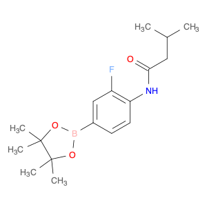 2246643-10-5 N-[2-fluoro-4-(tetramethyl-1,3,2-dioxaborolan-2-yl)phenyl]-3-methylbutanamide