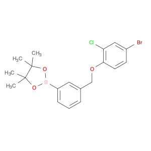 2246646-61-5 2-(3-((4-bromo-2-chlorophenoxy)methyl)phenyl)-4,4,5,5-tetramethyl-1,3,2-dioxaborolane