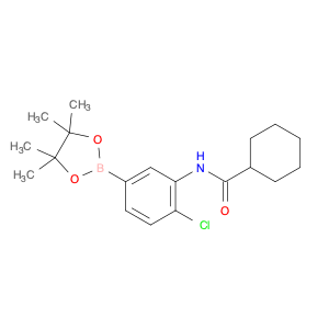 2246655-25-2 N-(2-chloro-5-(4,4,5,5-tetramethyl-1,3,2-dioxaborolan-2-yl)phenyl)cyclohexanecarboxamide