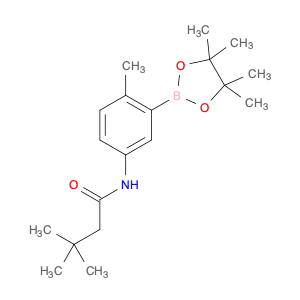 2246685-26-5 3,3-dimethyl-N-(4-methyl-3-(4,4,5,5-tetramethyl-1,3,2-dioxaborolan-2-yl)phenyl)butanamide