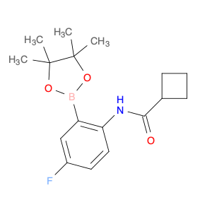 2246746-25-6 N-[4-fluoro-2-(tetramethyl-1,3,2-dioxaborolan-2-yl)phenyl]cyclobutanecarboxamide