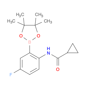 2246782-64-7 N-[4-fluoro-2-(tetramethyl-1,3,2-dioxaborolan-2-yl)phenyl]cyclopropanecarboxamide