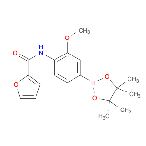 2246827-33-6 2-Furancarboxamide, N-[2-methoxy-4-(4,4,5,5-tetramethyl-1,3,2-dioxaborolan-2-yl)phenyl]-