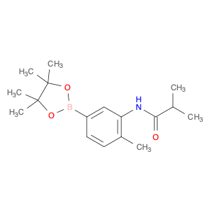 2246834-15-9 2-methyl-N-[2-methyl-5-(tetramethyl-1,3,2-dioxaborolan-2-yl)phenyl]propanamide