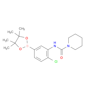 2246834-90-0 N-(2-chloro-5-(4,4,5,5-tetramethyl-1,3,2-dioxaborolan-2-yl)phenyl)piperidine-1-carboxamide