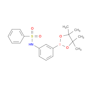 2246860-49-9 N-(3-(4,4,5,5-tetramethyl-1,3,2-dioxaborolan-2-yl)phenyl)benzenesulfonamide