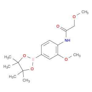 2246871-89-4 2-methoxy-N-(2-methoxy-4-(4,4,5,5-tetramethyl-1,3,2-dioxaborolan-2-yl)phenyl)acetamide