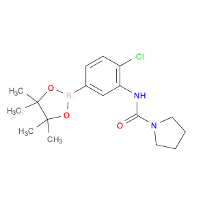 2246877-79-0 N-(2-chloro-5-(4,4,5,5-tetramethyl-1,3,2-dioxaborolan-2-yl)phenyl)pyrrolidine-1-carboxamide