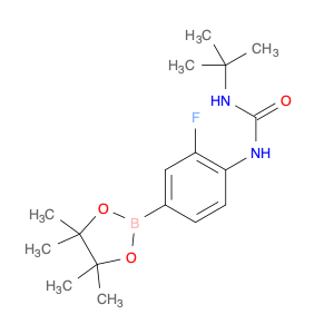 2246878-24-8 1-(tert-butyl)-3-(2-fluoro-4-(4,4,5,5-tetramethyl-1,3,2-dioxaborolan-2-yl)phenyl)urea