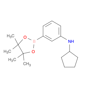 2267377-24-0 N-cyclopentyl-3-(4,4,5,5-tetramethyl-1,3,2-dioxaborolan-2-yl)aniline