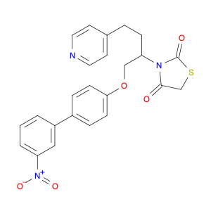 227088-94-0 3-[1-[[(3'-Nitro[1,1'-biphenyl]-4-yl)oxy]methyl]-3-(4-pyridinyl)propyl]-2,4-thiazolidinedione