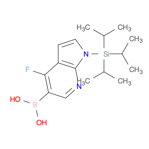 2304634-59-9 {4-fluoro-1-[tris(propan-2-yl)silyl]-1H-pyrrolo[2,3-b]pyridin-5-yl}boronic acid