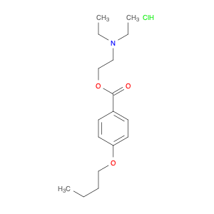 Benzoic acid, 4-butoxy-, 2-(diethylamino)ethyl ester, hydrochloride (1:1)