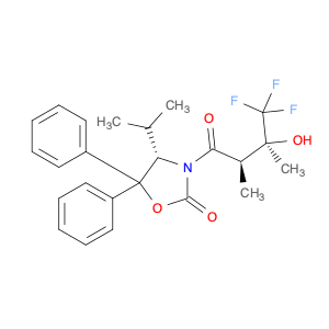 2387562-53-8 (4S)-4-isopropyl-5,5-diphenyl-3-[(2R,3S)-4,4,4-trifluoro-3-hydroxy-2,3-dimethyl-butanoyl]oxazolidin-2-one