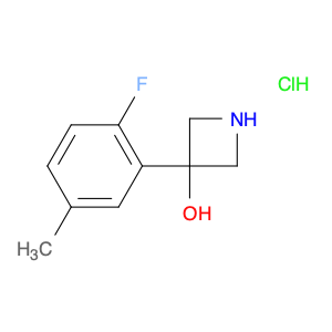 2387602-61-9 3-(2-fluoro-5-methyl-phenyl)azetidin-3-ol;hydrochloride