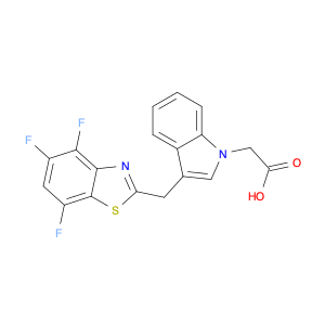 245116-90-9 1H-Indole-1-acetic acid, 3-[(4,5,7-trifluoro-2-benzothiazolyl)methyl]-