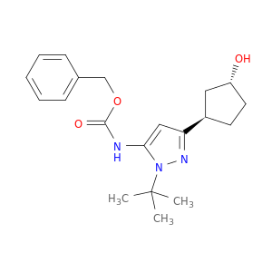 2460255-79-0 benzyl N-[2-tert-butyl-5-[trans-3-hydroxycyclopentyl]pyrazol-3-yl]carbamate