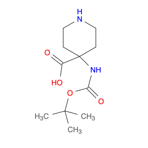 4-((tert-Butoxycarbonyl)amino)piperidine-4-carboxylic acid