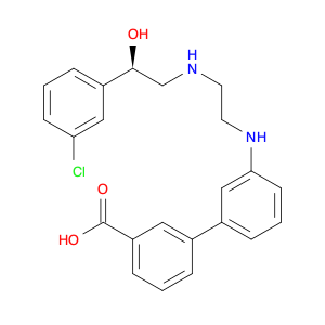 252920-94-8 [1,1'-Biphenyl]-3-carboxylicacid,3'-[[2-[[(2R)-2-(3-chlorophenyl)-2-hydroxyethyl]aMino]ethyl]aMino]-