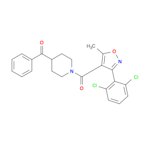 257946-66-0 (4-benzoylpiperidin-1-yl)(3-(2,6-dichlorophenyl)-5-methylisoxazol-4-yl)methanone