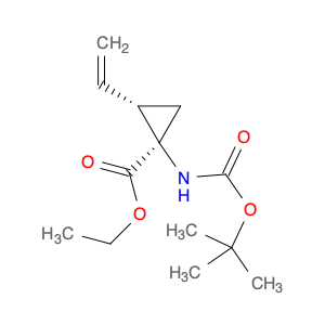 Cyclopropanecarboxylic acid, 1-[[(1,1-dimethylethoxy)carbonyl]amino]-2-ethenyl-, ethyl ester, (1R,2S)-