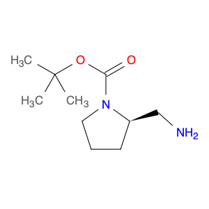 1-Pyrrolidinecarboxylic acid, 2-(aminomethyl)-, 1,1-dimethylethyl ester, (2R)-