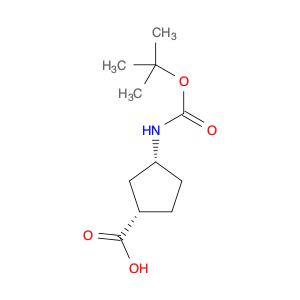 Cyclopentanecarboxylic acid, 3-[[(1,1-dimethylethoxy)carbonyl]amino]-, (1S,3R)-