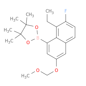 2621932-48-5 2-[8-ethyl-7-fluoro-3-(methoxymethoxy)-1-naphthyl]-4,4,5,5-tetramethyl-1,3,2-dioxaborolane