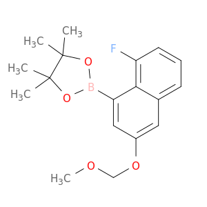 2621936-17-0 1,3,2-Dioxaborolane, 2-[8-fluoro-3-(methoxymethoxy)-1-naphthalenyl]-4,4,5,5-tetramethyl-