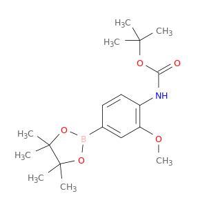 262433-02-3 Carbamic acid, N-[2-methoxy-4-(4,4,5,5-tetramethyl-1,3,2-dioxaborolan-2-yl)phenyl]-, 1,1-dimethylethyl ester