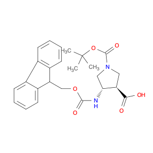 (3R,4S)-1-Boc-4-Fmoc-amino-3-pyrrolidinecarboxylic acid