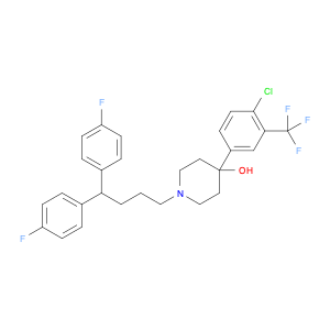 26864-56-2 4-Piperidinol,1-[4,4-bis(4-fluorophenyl)butyl]-4-[4-chloro-3-(trifluoromethyl)phenyl]-