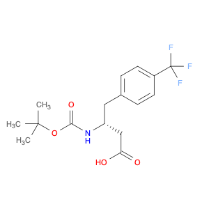 269726-77-4 (R)-3-((tert-Butoxycarbonyl)amino)-4-(4-(trifluoromethyl)phenyl)butanoic acid