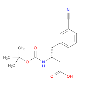 269726-83-2 (R)-3-((tert-Butoxycarbonyl)amino)-4-(3-cyanophenyl)butanoic acid