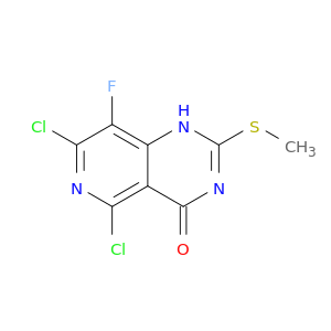 5,7-dichloro-8-fluoro-2-methylsulfanyl-1H-pyrido[4,3-d]pyrimidin-4-one