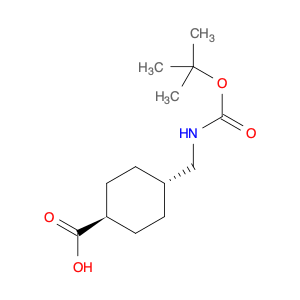 Cyclohexanecarboxylic acid, 4-[[[(1,1-dimethylethoxy)carbonyl]amino]methyl]-, trans-