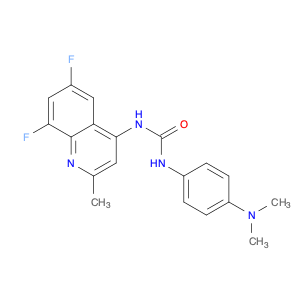 288150-92-5 Urea, N-(6,8-difluoro-2-methyl-4-quinolinyl)-N'-[4-(dimethylamino)phenyl]-