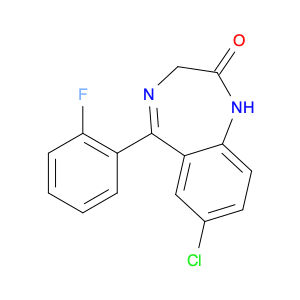 2886-65-9 2H-1,4-Benzodiazepin-2-one, 7-chloro-5-(2-fluorophenyl)-1,3-dihydro-