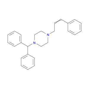 298-57-7 Piperazine, 1-(diphenylmethyl)-4-(3-phenyl-2-propenyl)-