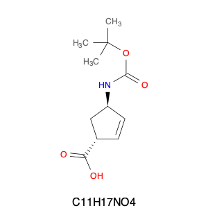 298716-03-7 (1R,4R)-4-(tert-butoxycarbonylamino)cyclopent-2-enecarboxylic  acid