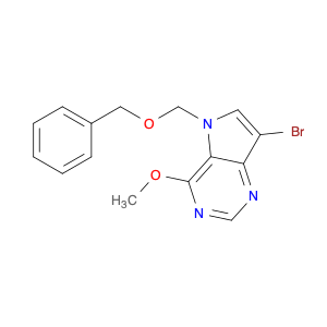 299916-62-4 5H-Pyrrolo3,2-dpyrimidine, 7-bromo-4-methoxy-5-(phenylmethoxy)methyl-