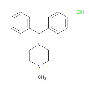 303-25-3 Piperazine, 1-(diphenylmethyl)-4-methyl-, hydrochloride (1:1)