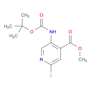 4-Pyridinecarboxylic acid, 5-[[(1,1-dimethylethoxy)carbonyl]amino]-2-fluoro-, methyl ester