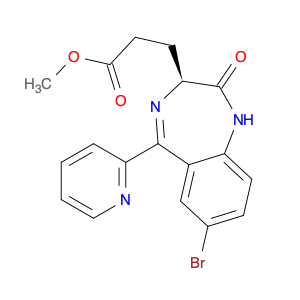 308242-23-1 1H-1,4-Benzodiazepine-3-propanoic acid, 7-bromo-2,3-dihydro-2-oxo-5-(2-pyridinyl)-, methyl ester, (3S)-