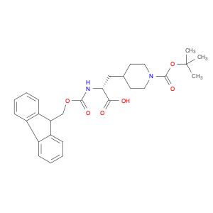 313052-00-5 (2R)-3-{1-[(tert-butoxy)carbonyl]piperidin-4-yl}-2-({[(9H-fluoren-9-yl)methoxy]carbonyl}amino)propanoic acid