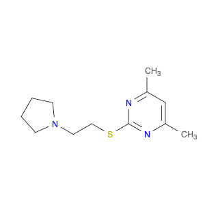 313231-56-0 4,6-dimethyl-2-(2-pyrrolidin-1-ylethylsulfanyl)pyrimidine