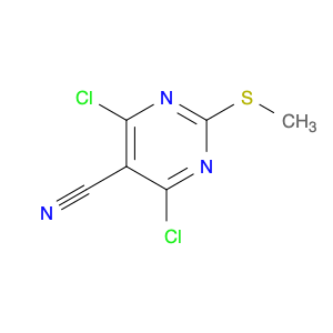 33097-13-1 4,6-DICHLORO-2-(METHYLTHIO)PYRIMIDINE-5-CARBONITRILE