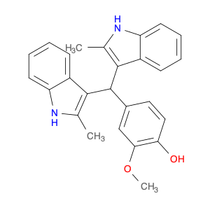 342594-80-3 4-[Bis(2-methyl-1H-indol-3-yl)methyl]-2-methoxyphenol